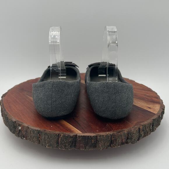 Fergalicious Ballet Flats Adele Gray Fabric Felt Upper Cottagecore Preppy 7.5 - Picture 3 of 11